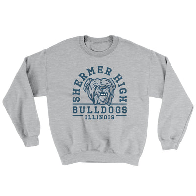 Shermer High Bulldogs Ugly Sweater Sport Grey | Funny Shirt from Famous In Real Life