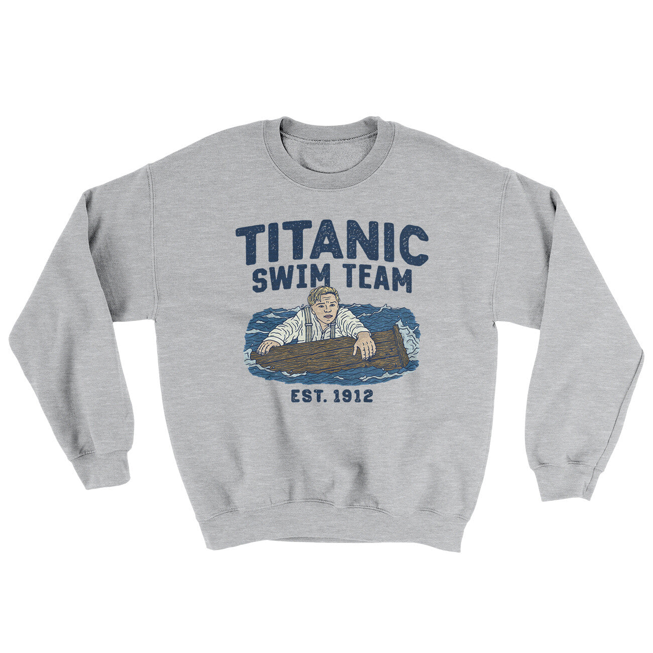 Titanic Swim Team Ugly Sweater Sport Grey | Funny Shirt from Famous In Real Life