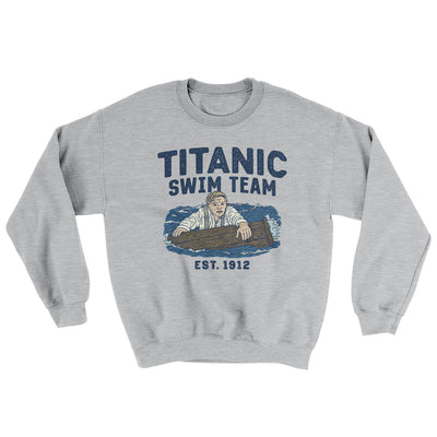 Titanic Swim Team Ugly Sweater Sport Grey | Funny Shirt from Famous In Real Life