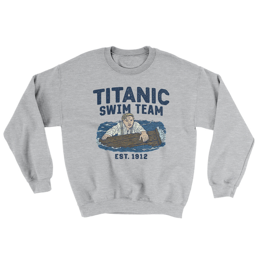 Titanic Swim Team Ugly Sweater Sport Grey | Funny Shirt from Famous In Real Life