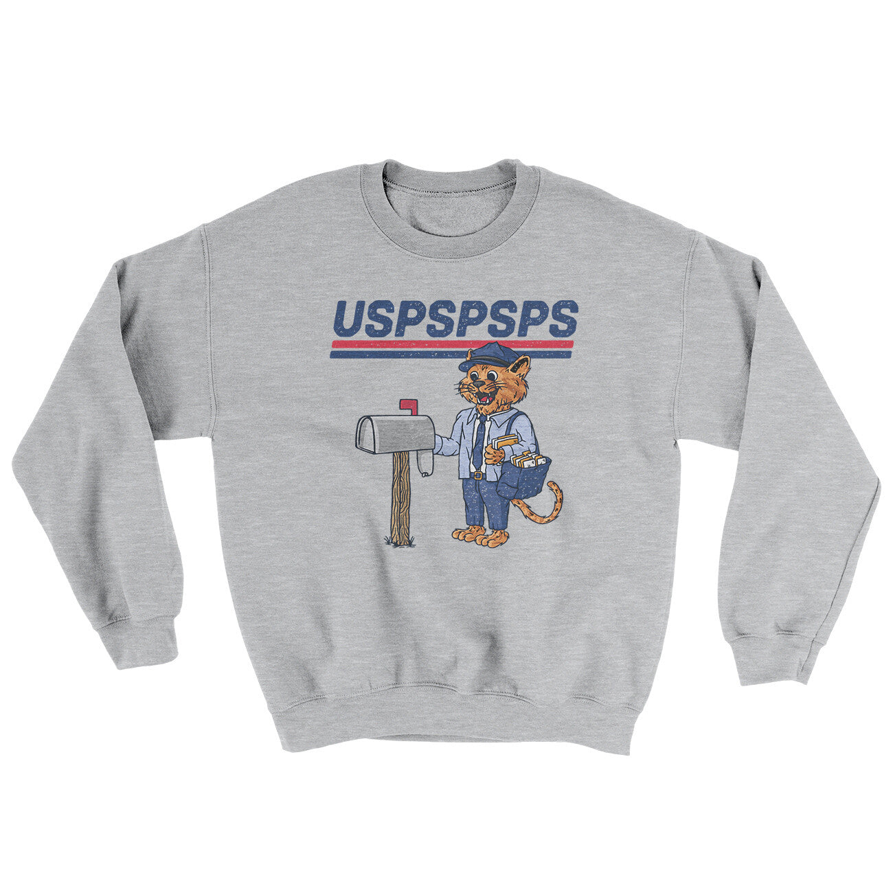 Uspspsps Ugly Sweater Sport Grey | Funny Shirt from Famous In Real Life