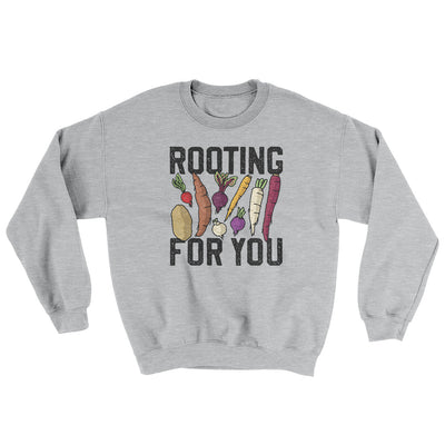 Rooting For You Ugly Sweater Sport Grey | Funny Shirt from Famous In Real Life