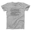 Letter To Sam Men/Unisex T-Shirt Sport Grey | Funny Shirt from Famous In Real Life
