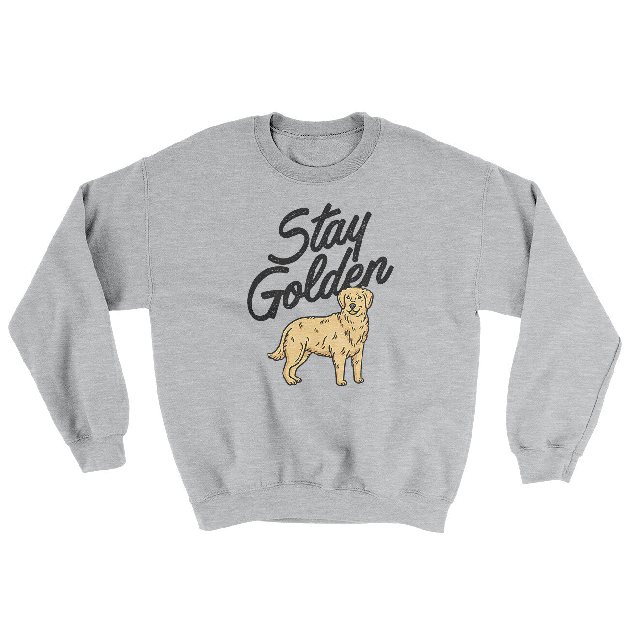 Stay Golden Ugly Sweater Sport Grey | Funny Shirt from Famous In Real Life