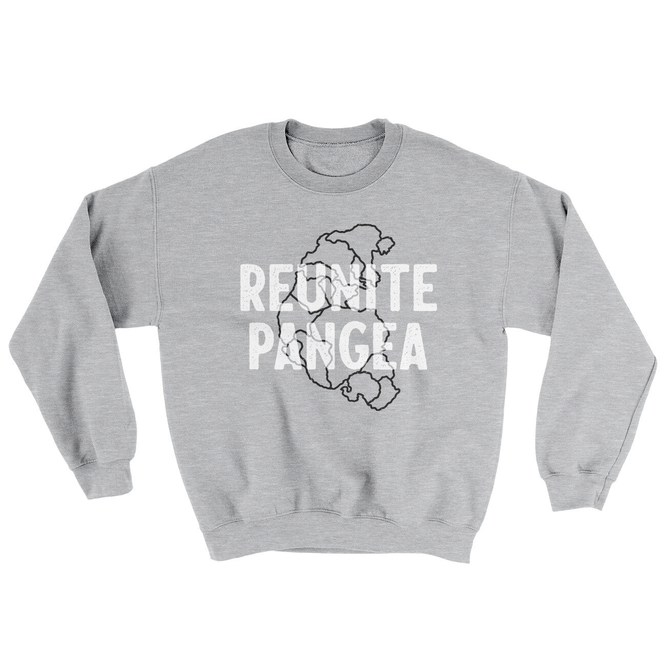 Reunite Pangea Ugly Sweater Sport Grey | Funny Shirt from Famous In Real Life