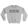 I’m Just Here For The Food Ugly Sweater Sport Grey | Funny Shirt from Famous In Real Life
