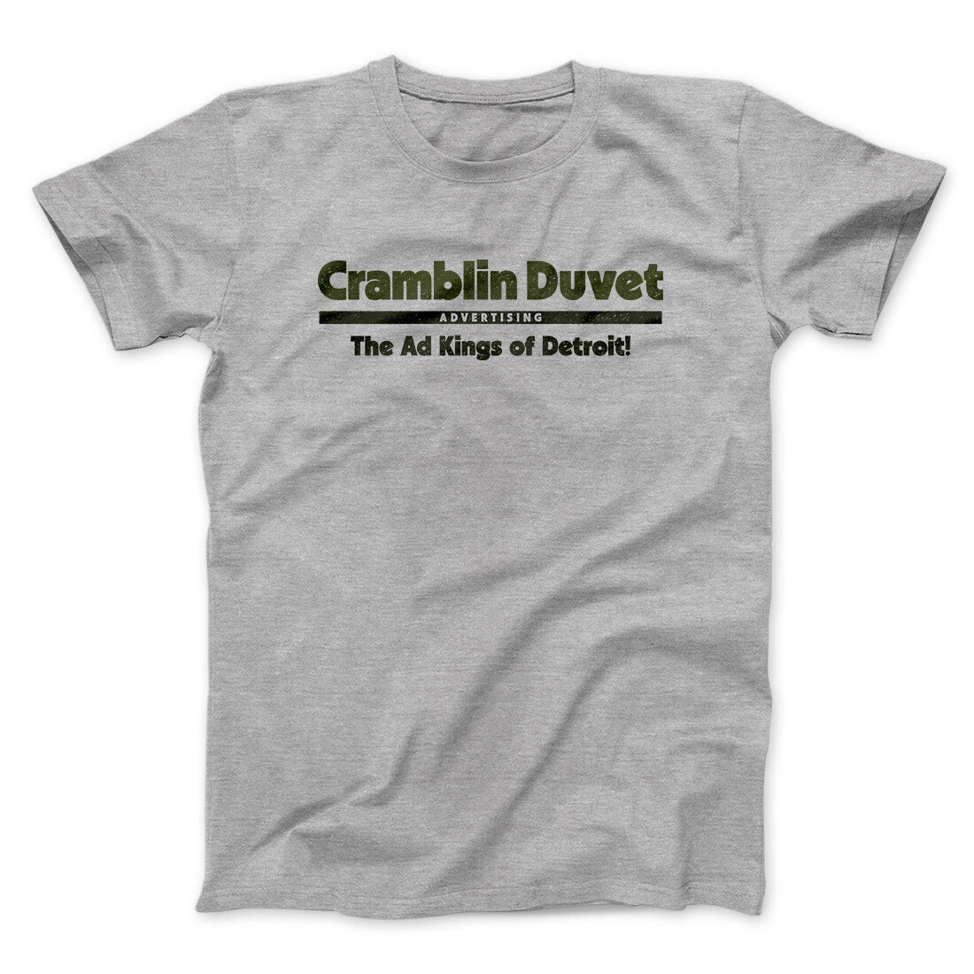 Cramblin Duvet Advertising Men/Unisex T-Shirt Sport Grey | Funny Shirt from Famous In Real Life