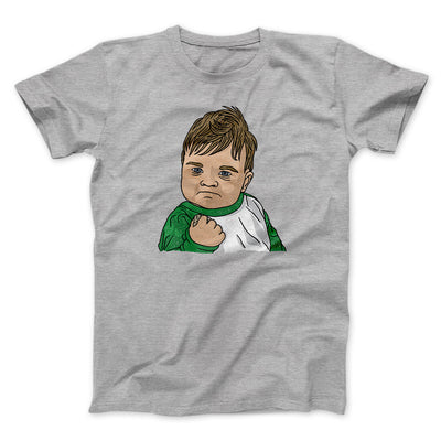 Success Kid Meme Funny Men/Unisex T-Shirt Sport Grey | Funny Shirt from Famous In Real Life