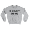 Hi Hungry I'm Dad Ugly Sweater Sport Grey | Funny Shirt from Famous In Real Life