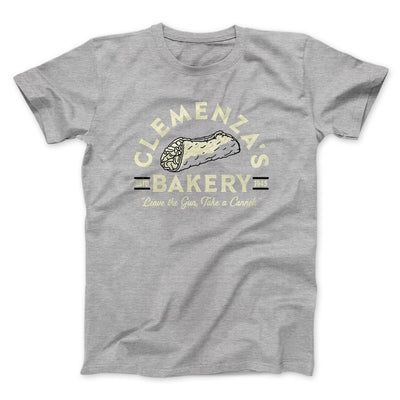 Clemenza’s Bakery Men/Unisex T-Shirt Sport Grey | Funny Shirt from Famous In Real Life
