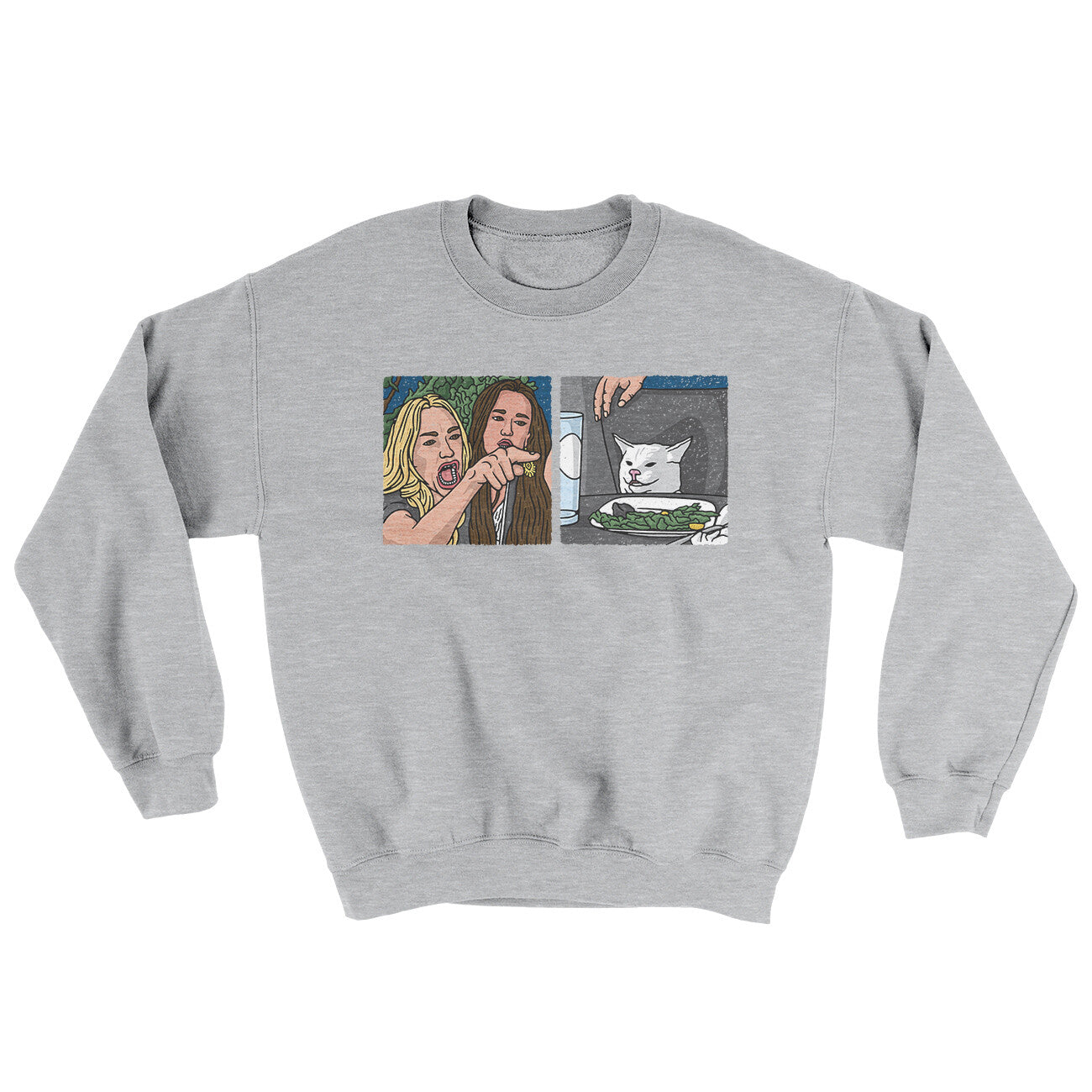 Woman Yelling At A Cat Meme Ugly Sweater | Funny Shirt from Famous In Real Life