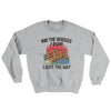 May The Bridges I Burn Light The Way Ugly Sweater Sport Grey | Funny Shirt from Famous In Real Life