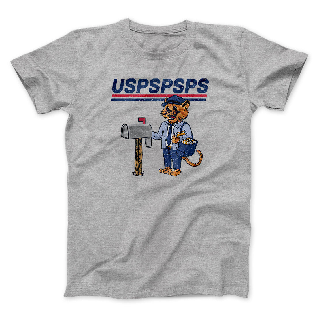 Uspspsps Men/Unisex T-Shirt Sport Grey | Funny Shirt from Famous In Real Life