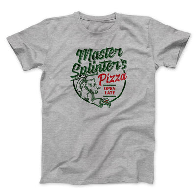 Master Splinters Pizza Funny Movie Men/Unisex T-Shirt Sport Grey | Funny Shirt from Famous In Real Life