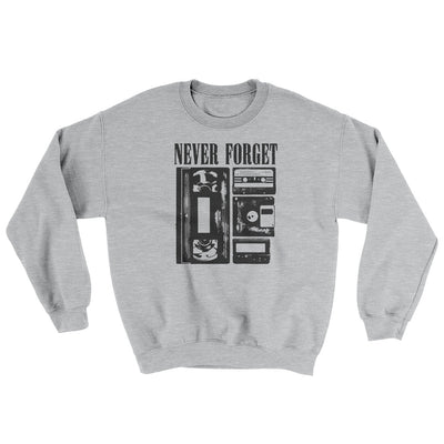 Never Forget Ugly Sweater Sport Grey | Funny Shirt from Famous In Real Life