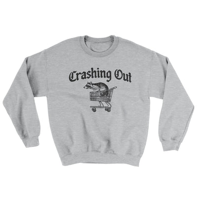 Crashing Out Ugly Sweater Sport Grey | Funny Shirt from Famous In Real Life