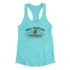 Will Hunting Orchards Women's Racerback Tank Tahiti Blue | Funny Shirt from Famous In Real Life