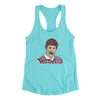 Bad Luck Brian Meme Women's Racerback Tank Tahiti Blue | Funny Shirt from Famous In Real Life