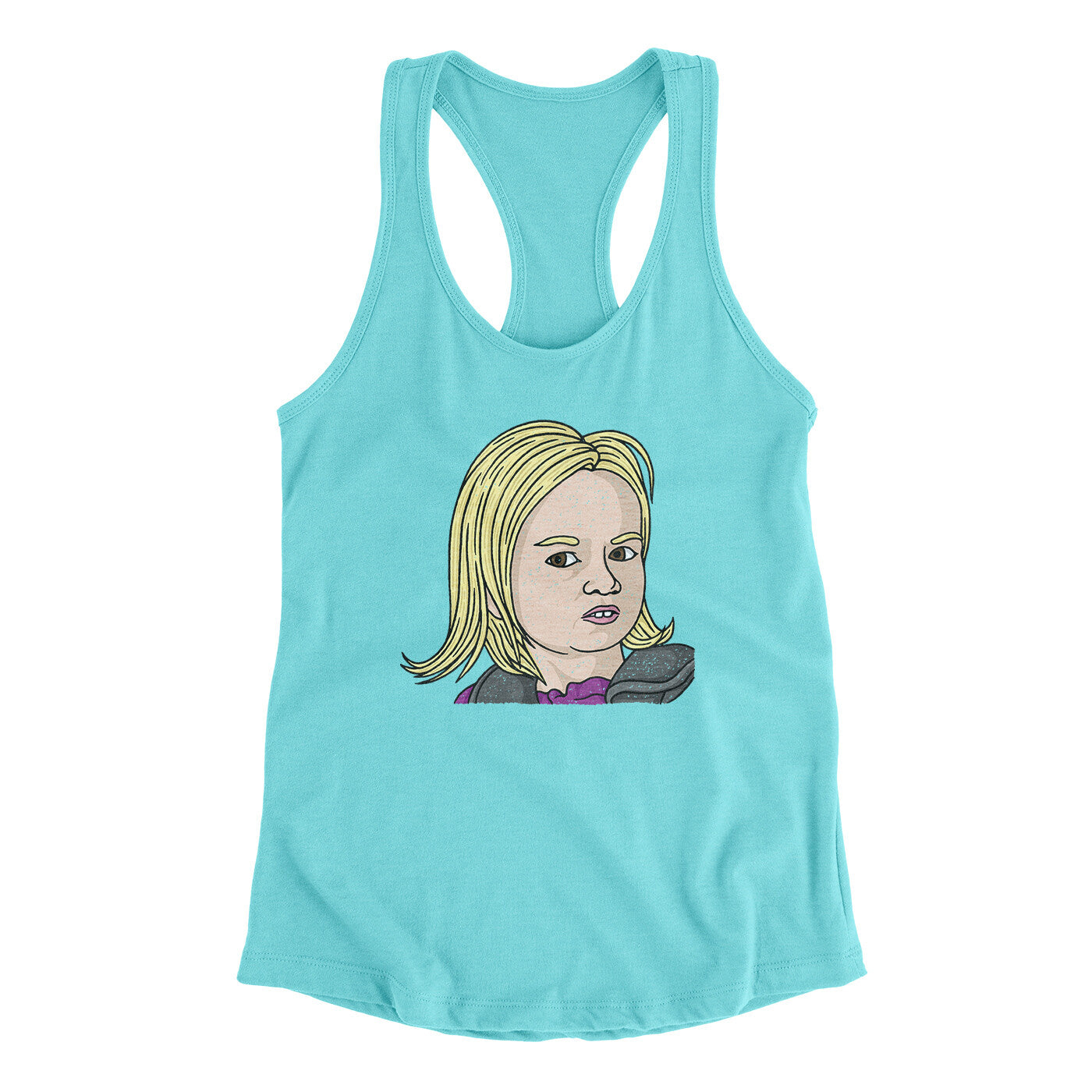 Side Eye Chloe Meme Funny Women's Racerback Tank | Funny Shirt from Famous In Real Life