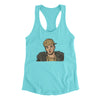 Scumbag Steve Meme Funny Women's Racerback Tank Tahiti Blue | Funny Shirt from Famous In Real Life