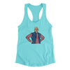 Disappointed Fan Meme Funny Women's Racerback Tank Tahiti Blue | Funny Shirt from Famous In Real Life