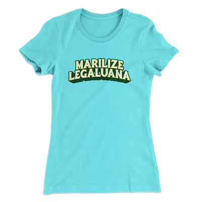 Marilize Legaluana Women's T-Shirt Tahiti Blue | Funny Shirt from Famous In Real Life