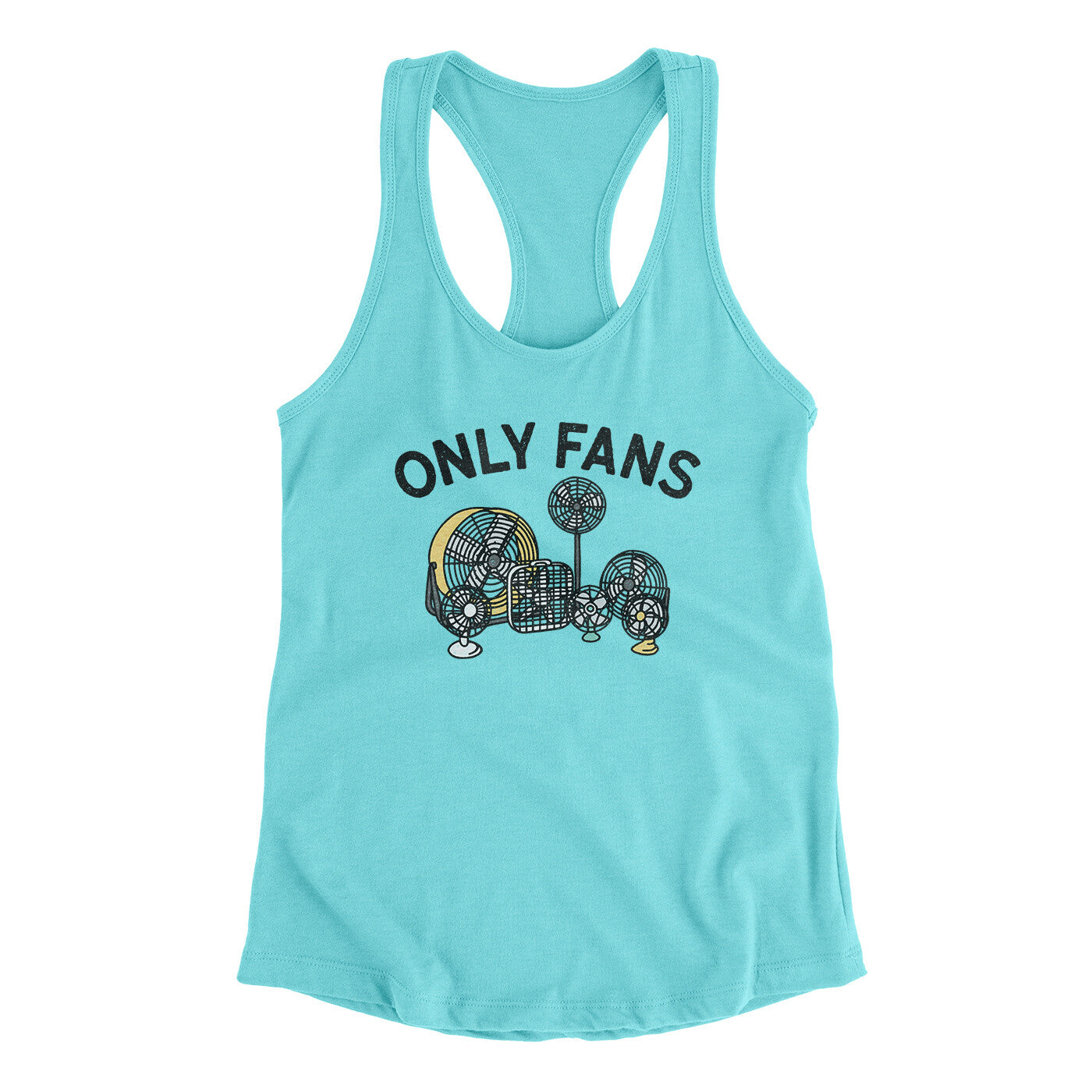 Only Fans Women's Racerback Tank | Funny Shirt from Famous In Real Life