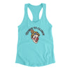 Down To Clown Women's Racerback Tank Tahiti Blue | Funny Shirt from Famous In Real Life