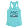 Jon Voight's Car Women's Racerback Tank Tahiti Blue | Funny Shirt from Famous In Real Life