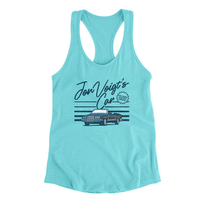 Jon Voight's Car Women's Racerback Tank Tahiti Blue | Funny Shirt from Famous In Real Life