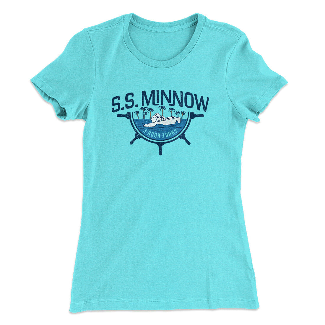 Ss Minnow Women's T-Shirt Tahiti Blue | Funny Shirt from Famous In Real Life