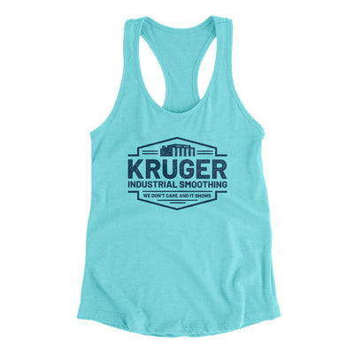 Kruger Industrial Smoothing Women's Racerback Tank Tahiti Blue | Funny Shirt from Famous In Real Life
