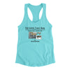 Coffee Table Book Of Coffee Tables Women's Racerback Tank Tahiti Blue | Funny Shirt from Famous In Real Life