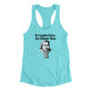 If Genghis Khan So Khan You Women's Racerback Tank Tahiti Blue | Funny Shirt from Famous In Real Life