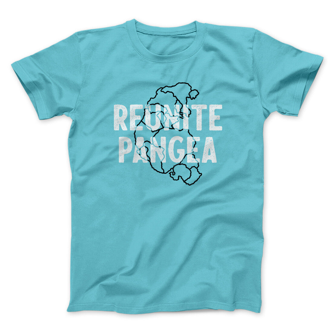 Reunite Pangea Men/Unisex T-Shirt Tropical Blue | Funny Shirt from Famous In Real Life