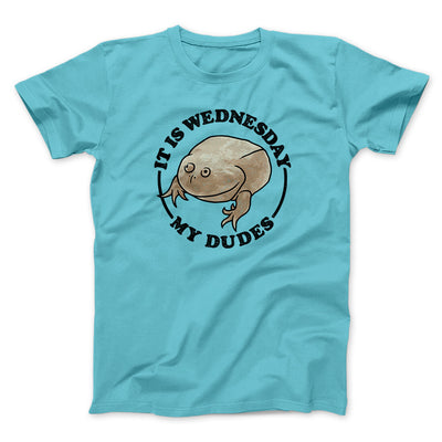 It Is Wednesday My Dudes Men/Unisex T-Shirt Tropical Blue | Funny Shirt from Famous In Real Life