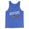 Motor Boatin’ Son Of A Bitch Men/Unisex Tank Top True Royal TriBlend | Funny Shirt from Famous In Real Life