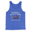 Peewee Bicycle Tours Men/Unisex Tank Top True Royal TriBlend | Funny Shirt from Famous In Real Life