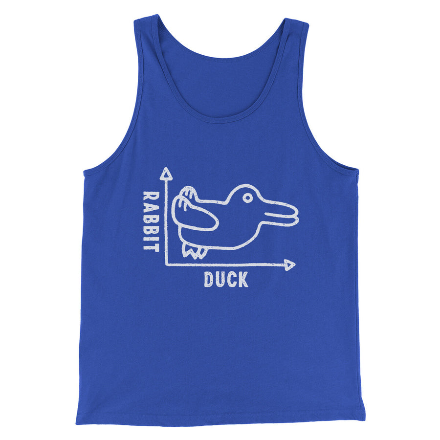 Rabbit Duck Graph Men/Unisex Tank Top | Funny Shirt from Famous In Real Life
