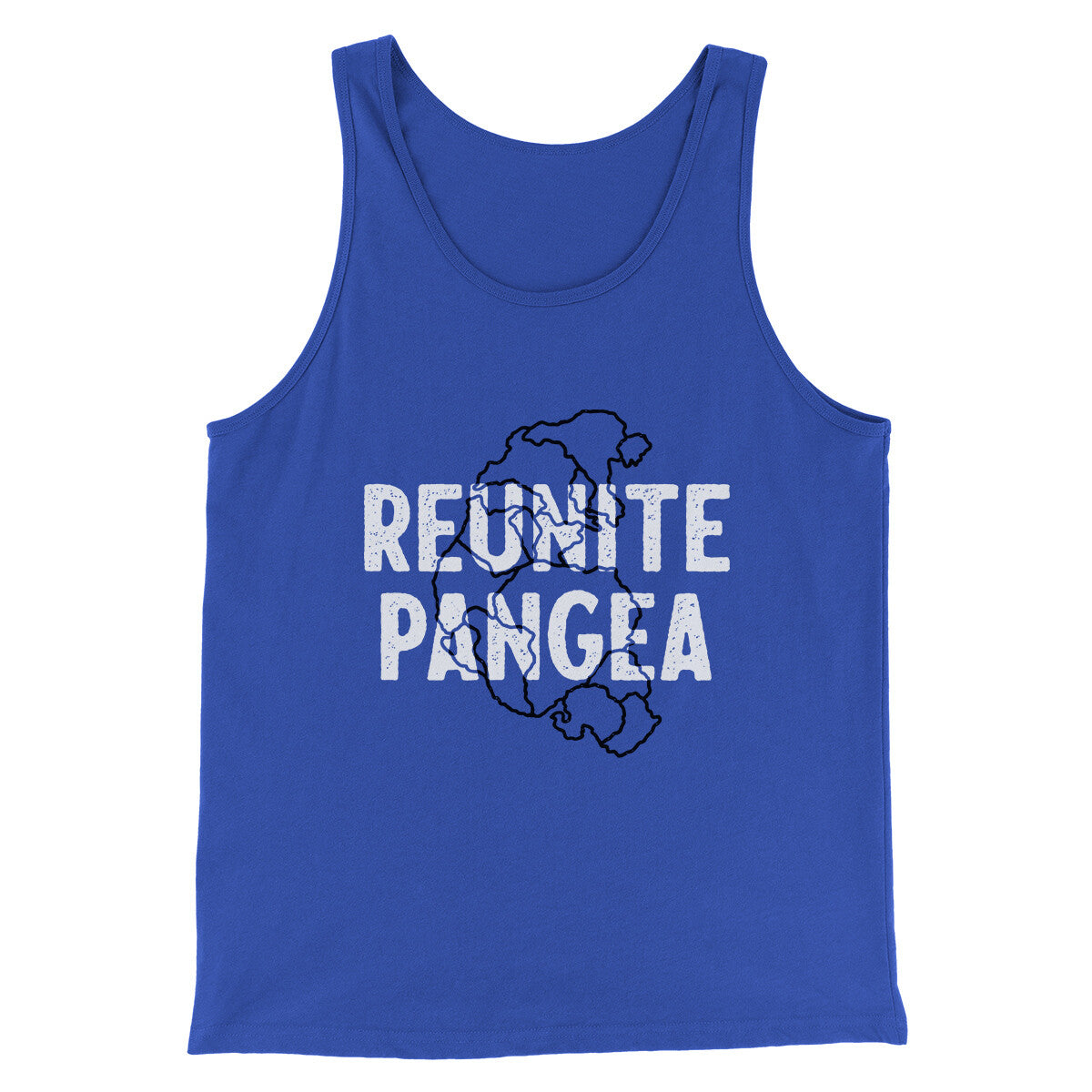 Reunite Pangea Men/Unisex Tank Top True Royal | Funny Shirt from Famous In Real Life