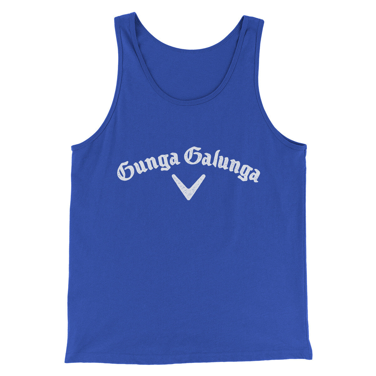 Gunga Galunga Men/Unisex Tank Top True Royal | Funny Shirt from Famous In Real Life