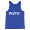 De2Roit Men/Unisex Tank Top True Royal | Funny Shirt from Famous In Real Life