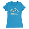 Clemenza’s Bakery Women's T-Shirt Turquoise | Funny Shirt from Famous In Real Life