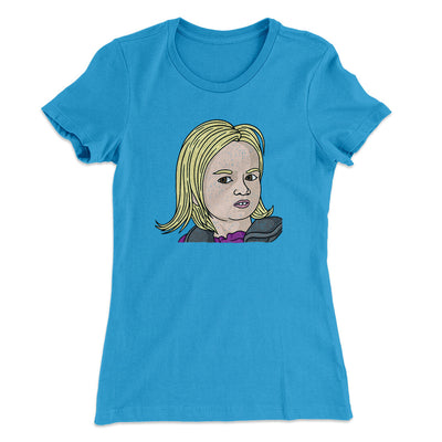 Side Eye Chloe Meme Funny Women's T-Shirt Turquoise | Funny Shirt from Famous In Real Life