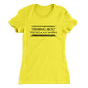 Thinking About The Roman Empire Women's T-Shirt Vibrant Yellow | Funny Shirt from Famous In Real Life