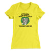 It Takes A Lot Of Balls To Golf Like Me Women's T-Shirt Vibrant Yellow | Funny Shirt from Famous In Real Life