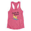 Exhale The Bullshit Women's Racerback Tank Vintage Pink | Funny Shirt from Famous In Real Life
