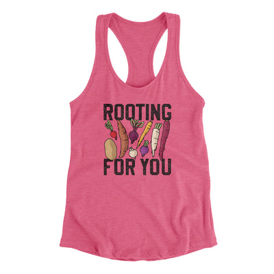 Rooting For You Women's Racerback Tank Vintage Pink | Funny Shirt from Famous In Real Life