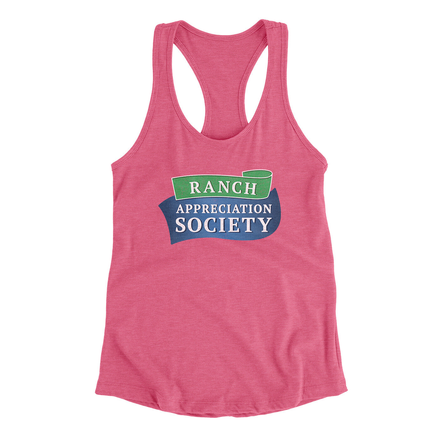Ranch Appreciation Society Funny Women's Racerback Tank Vintage Pink | Funny Shirt from Famous In Real Life