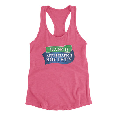 Ranch Appreciation Society Funny Women's Racerback Tank Vintage Pink | Funny Shirt from Famous In Real Life